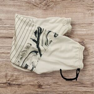 Stylish Cream and Black Joggers